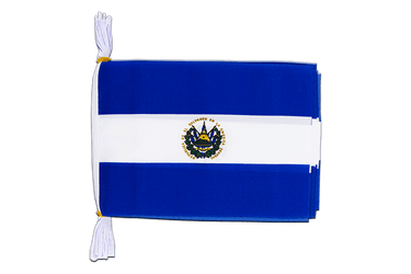 Flag Bunting El Salvador - 6x9", 3 m
