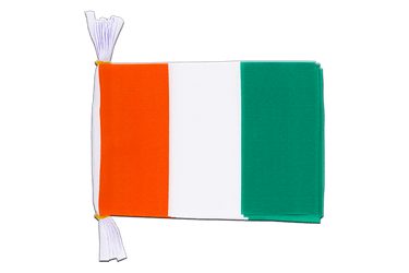 Flag Bunting Ivory Coast - 6x9", 3 m
