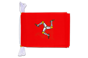 Great Britain Isle of man Flag Bunting 6x9", 3 m