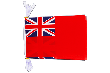 Großbritannien Red Ensign Handelsflagge Fahnenkette 15 x 22 cm, 3 m