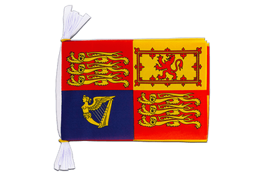 Royal Standard du Royaume-Uni Mini Guirlande fanion 15 x 22 cm, 3 m