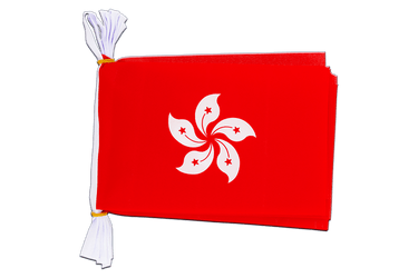 Hong Kong Flag Bunting 6x9", 3 m