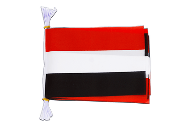 Yemen Flag Bunting 6x9", 3 m