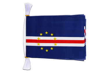 Flag Bunting Cape Verde - 6x9", 3 m