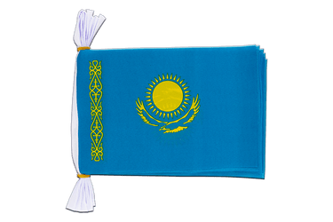Kazakhstan Flag Bunting 6x9", 3 m