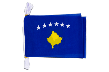 Kosovo Flag Bunting 6x9", 3 m