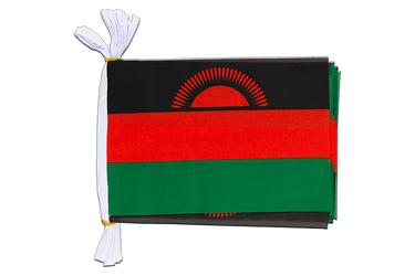 Flag Bunting Malawi - 6x9", 3 m
