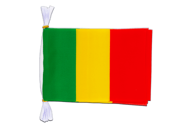Mali Flag Bunting 6x9", 3 m