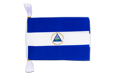 Flag Bunting Nicaragua - 6x9", 3 m