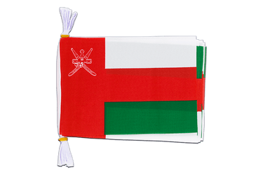 Drapeau De Table Oman - Mini Drapeau 10x15 Cm Avec Socle - Décoration Intérieur