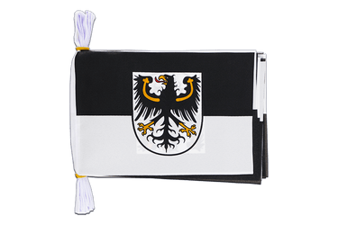 East Prussia Flag Bunting 6x9", 3 m