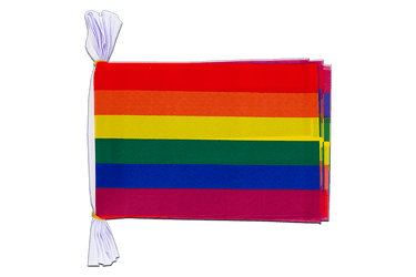 Rainbow Flag Bunting 6x9", 3 m