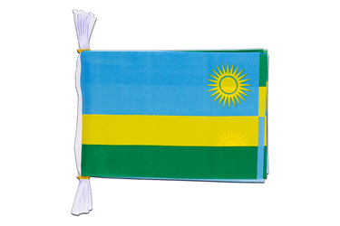 Flag Bunting Rwanda - 6x9", 3 m
