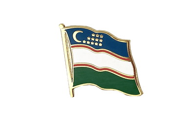 Flaggen Pin Usbekistan - 2 x 2 cm