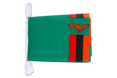 Zambia Flag Bunting 6x9", 3 m