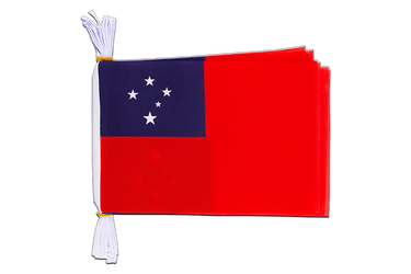 Flag Bunting Samoa - 6x9", 3 m