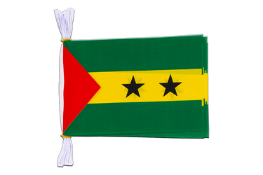 Sao Tome & Principe Fahnenkette 15 x 22 cm, 3 m