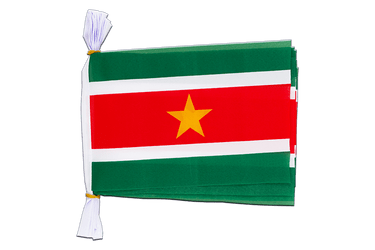 Flag Bunting Suriname - 6x9", 3 m