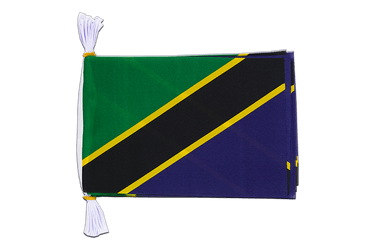 Flag Bunting Tanzania - 6x9", 3 m