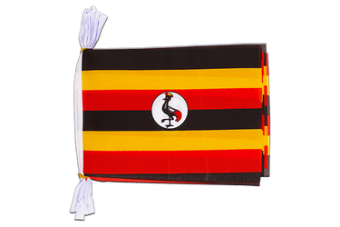 Flag Bunting Uganda - 6x9", 3 m