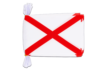 USA Alabama Flag Bunting 6x9", 3 m