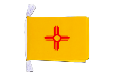 USA New Mexiko Flag Bunting 6x9", 3 m