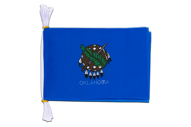 USA Oklahoma Flag Bunting 6x9", 3 m