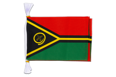 Vanuatu Flag Bunting 6x9", 3 m