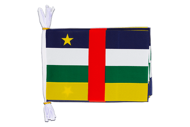 Central African Republic Flag Bunting 6x9", 3 m