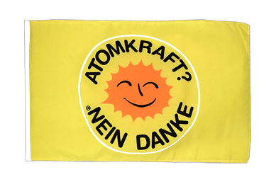 Petit drapeau Atomkraft Nein Danke - 30 x 45 cm