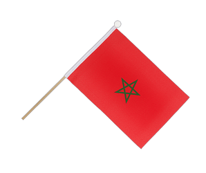 Marokko Stockfähnchen 15 x 22 cm