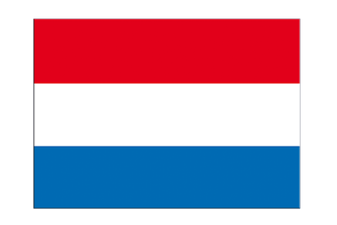 Autocollant drapeau Pays-Bas - 7 x 10 cm, 5 pcs