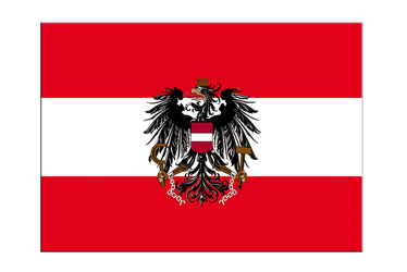Austria eagle Flag Sticker 3x4", 5 pcs