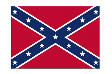 Autocollant drapeau confédéré USA Sudiste 7 x 10 cm, 5 pcs