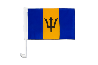 Barbados Car Flag 12x16"