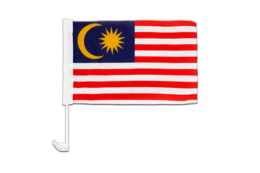 Malaysia Car Flag 12x16"