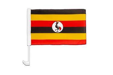 Uganda Autofahne 30 x 40 cm