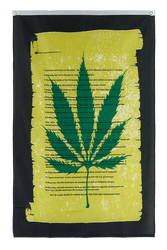 Marijuana Schriftrolle - Flagge 90 x 150 cm