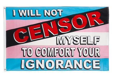 Transgender Censor - 3x5 ft Flag