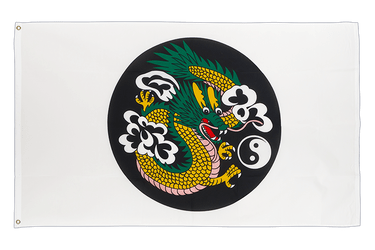 Chinesischer Drachen Kreis - Flagge 90 x 150 cm