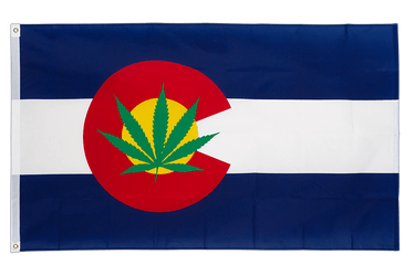 USA US Colorado Marijuana - Drapeau 90 x 150 cm