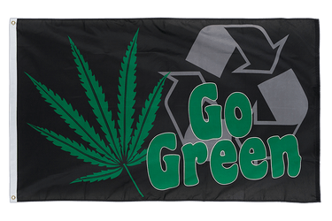 Go Green - 3x5 ft Flag
