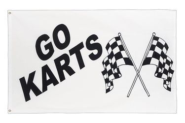 Go Karts - Drapeau 90 x 150 cm