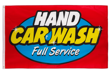 Hand Car Wash Full Service 3x5 ft Flag