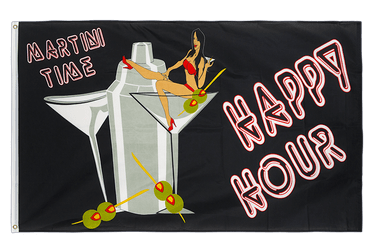 Happy Hour - Flagge 90 x 150 cm