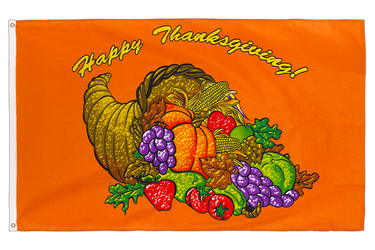 Happy Thanksgiving - Flagge 90 x 150 cm