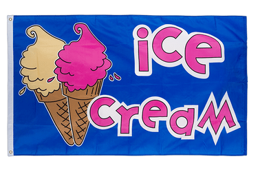 Ice Cream - Flagge 90 x 150 cm