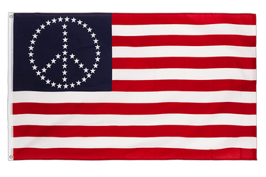 USA Peace avec étoiles Drapeau 90 x 150 cm