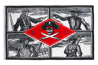 Pirat Piratenkapitäne Flagge 90 x 150 cm