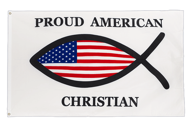 Proud American Christian - Drapeau 90 x 150 cm